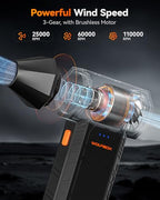 WOLFBOX MegaFlow 50 Cordless Electric Air Duster