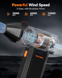 WOLFBOX MegaFlow 50 Cordless Electric Air Duster
