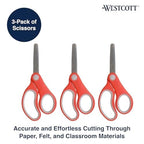 Westcott 55843 Kids' Safety Scissors 3-Pack