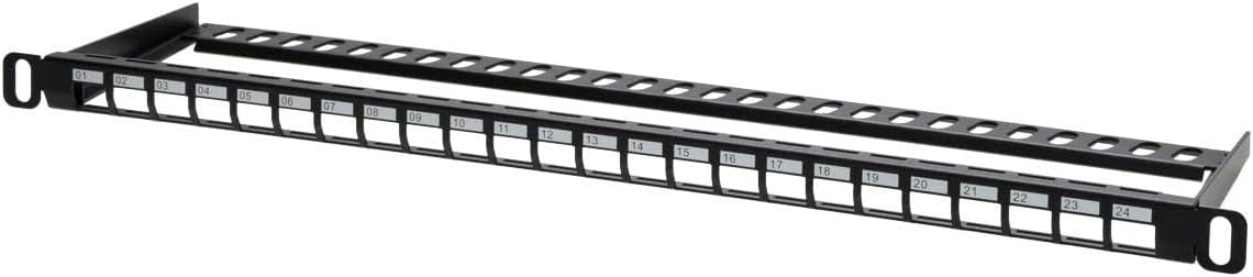 Monoprice 143543 24-Port Blank Keystone UTP Patch Panel