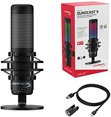 HyperX QuadCast S RGB USB Condenser Microphone Gaming