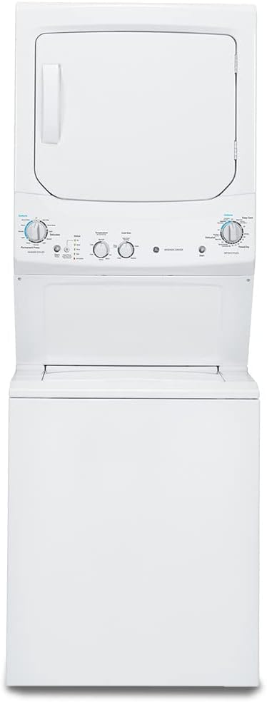 GE GUD24GSSMWW Unitized Spacemaker Washer/Gas Dryer