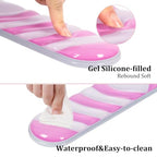 L-SPOUTTO Pink Gel Wrist Rest Set for Keyboard and Mouse