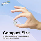 BoxWave miniReader Micro SD Card Reader with USB-C OTG Adapter