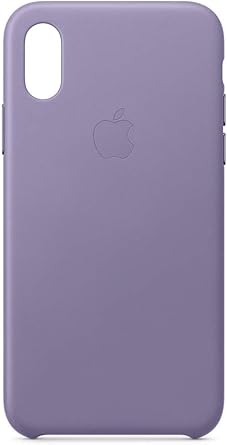 Apple iPhone Xs Leather Case Lilac Protective Cover — main product image