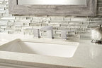 MSI AMZ-MD-00177-SAM Silver Canvas Glass Tile Sample