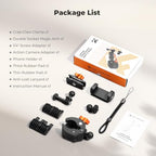 K&F Concept Motorcycle Handlebar Clamp Mount with 360° Ball Head