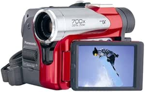 Panasonic PV-GS50R MiniDV Digital Palmcorder (Red) — main product image