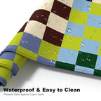 Niniubye Retro Checkered Desk Mat and Gaming Mouse Pad