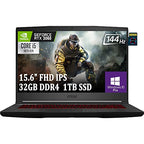 MSI GF65 Thin - RTX 3060 Gaming Laptop with MicroSD Card