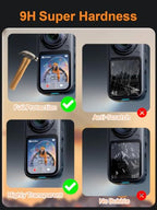 MES MERRY Insta360 X6 Tempered Glass Screen Protector 2-Pack