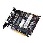 TukeSM PCIe 4.0 x16 Quad NVMe M.2 Adapter Card
