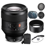 Sony SEL85F14GM 85mm f/1.4 GM Lens Bundle (Renewed)