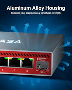 NUBASA 8-Port 2.5G Unmanaged Switch with 10G Fiber Kit