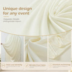 HANGING BULBS Ivory Waterfall Draped Arch Cover Set