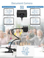 magift 2K USB Webcam with Gooseneck Stand and Privacy Cover
