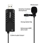 OISNGWNG Lavalier Clip-On Cardioid Condenser USB Microphone