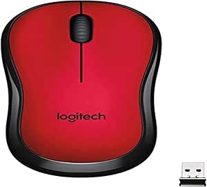 Logitech 910-004880 M220 Red Silent Wireless Mouse