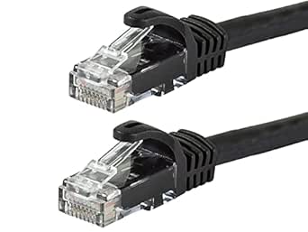 Monoprice 141810 Cat6 Ethernet Cable - 0.5ft, Black (12-Pack)
