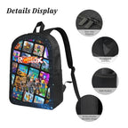 Generic 3-Piece Gamer Backpack Set with Crossbody Bag and Pencil Case