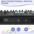 PWNLDY 61-Key Portable Digital Piano Keyboard for Beginners