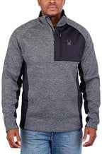 Spyder XL Men's Half Zip Sweater Pullover (Blue)