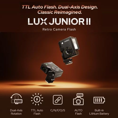 GODOX Lux Junior II Retro TTL Shoe-Mount Camera Flash