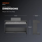 Roland RP107 Digital Home Piano Bluetooth Black