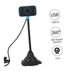 Luxshiny Flexible USB Webcam with Built-In Microphone