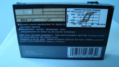 Sony Metal-SR 100 Blank Audio Cassette Tape