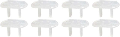 GE Straight Blade Wall Outlets Safety Caps Clear Plastic