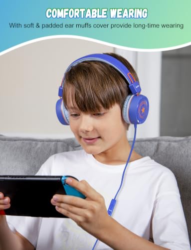 New Bee Kids Headphones with Volume-Limiting Switch — main product image