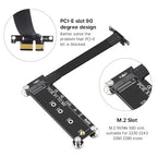 Raxmolo PCIe 3.0 X1 to M.2 NVMe 90-Degree SSD Riser Adapter