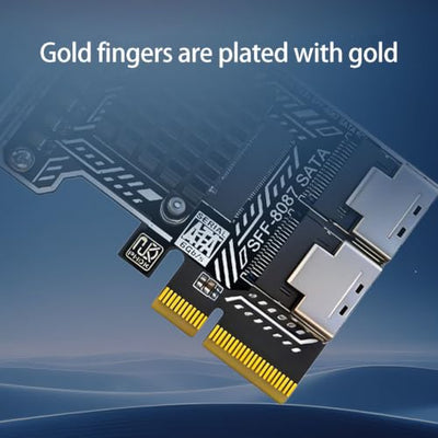 JINPIAOPIAO Gen3 8-Drive SFF-8087 Internal Storage Expansion Card