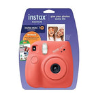 FujiFilm Instax Mini 7+ Camera Bundle Light Coral - 10 Film Pack