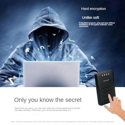Generic Encrypted 2.5-Inch Hard Drive Enclosure with PIN Lock — main product image
