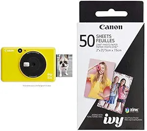 Canon IVY CLIQ Instant Camera Printer Yellow + ZINK Paper