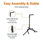 Amazon Basics Foldable Height-Adjustable Tripod Guitar Stand