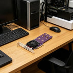 Kelvix ASM2824 2-Bay PCIe Storage Expansion Card with Cooling Fan