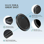 Polaroid PLFILFDND200040.5 40.5mm ND2-ND2000 Fader Filter