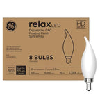 GE 93129921 Relax LED 60W Soft White 8-Pack