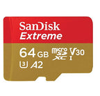 SanDisk 4351501104 64GB Extreme MicroSDXC Card - Two Pack