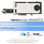 ICY DOCK ExpressSlot Elite Dual E1.S NVMe PCIe 5.0 Mobile Rack
