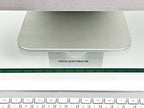 Monoprice Multimedia Desktop Stand 22 Inch Clear Glass