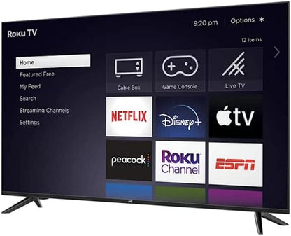 JVC LT-50MAW625 50-Inch 4K UHD Roku Smart TV (Renewed)