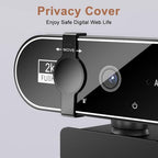 Generic 2K Self-Focusing Webcam with Noise-Canceling Mic