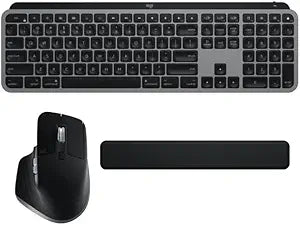 Logitech MX Keys Advanced Wireless Keyboard Mouse Bundle