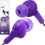 JVC HAFX5V Gumy Plus Inner Ear Headphones - Grape Violet