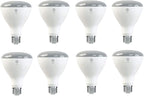 GE 941293 LED BR30 Floodlight Bulb: Soft White, 10W, 8-Pack, Energy Star