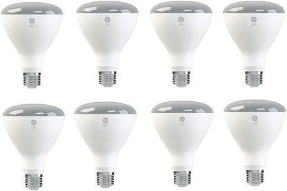 GE 941293 LED BR30 Floodlight Bulb: Soft White, 10W, 8-Pack, Energy Star
